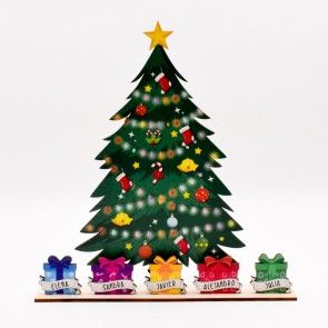 Árbol de navidad personalizado familia numerosa