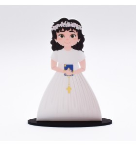 Cake Topper Silueta Niña con libro