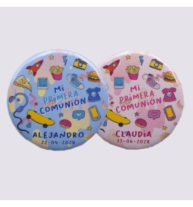 Chapa personalizada primera comunión